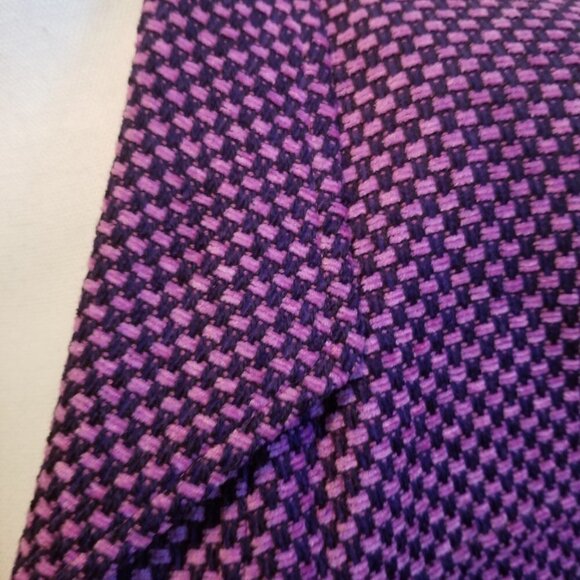Doncaster Blazer Womens 8 Purple Pink Chenille Tweed Open Jacket - Picture 9 of 12